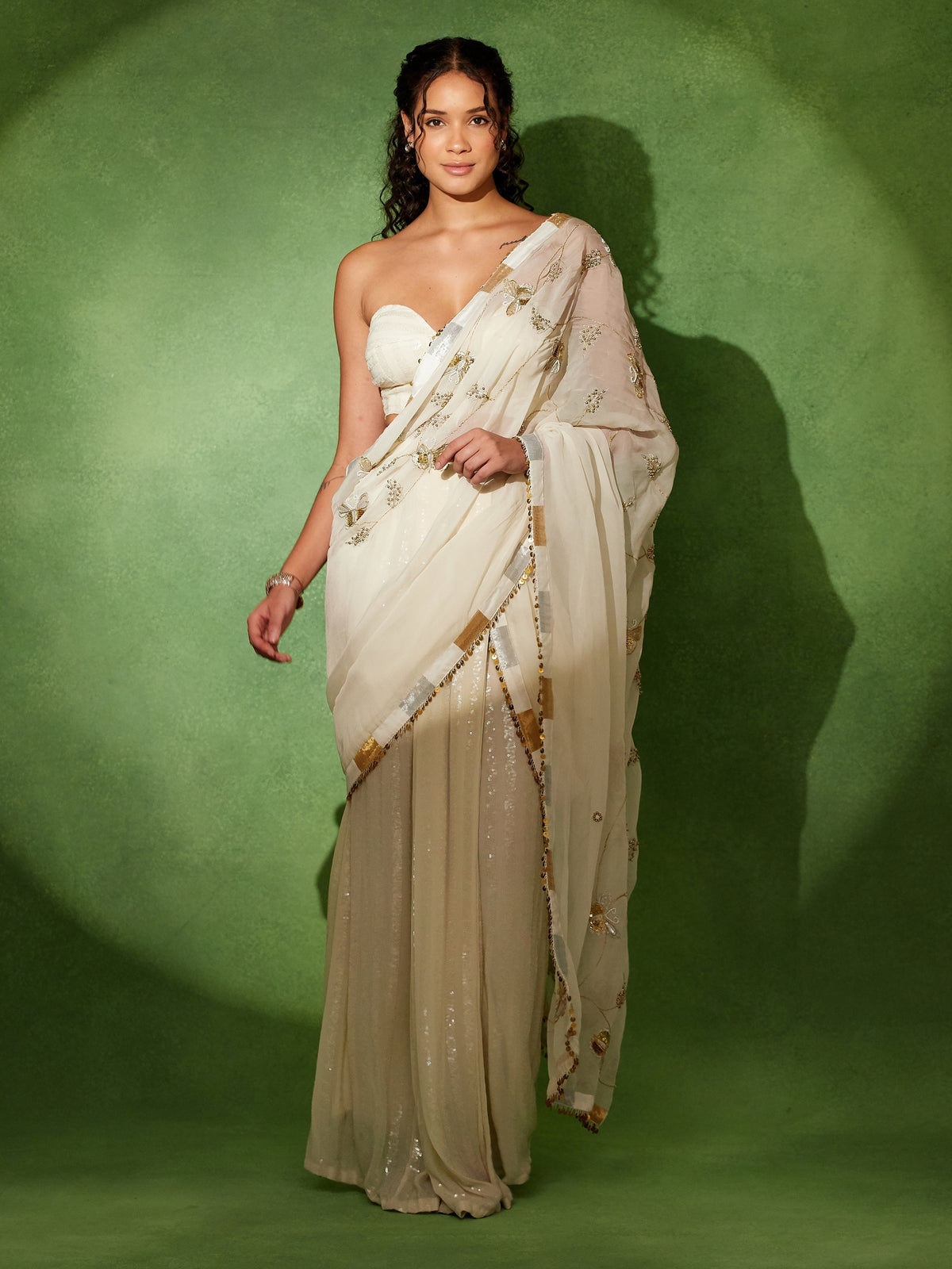 Sitara Ivory Saree