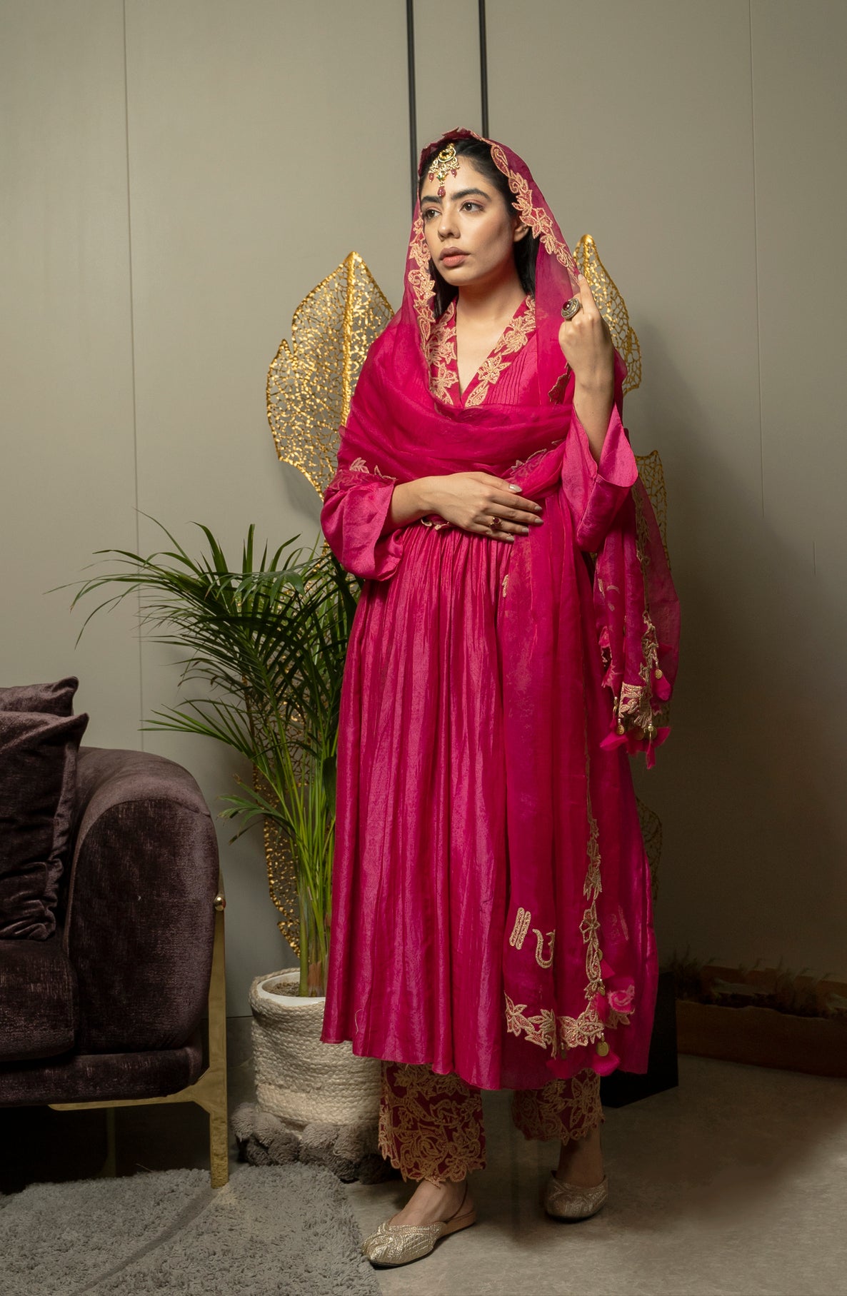 Magenta Color Suit