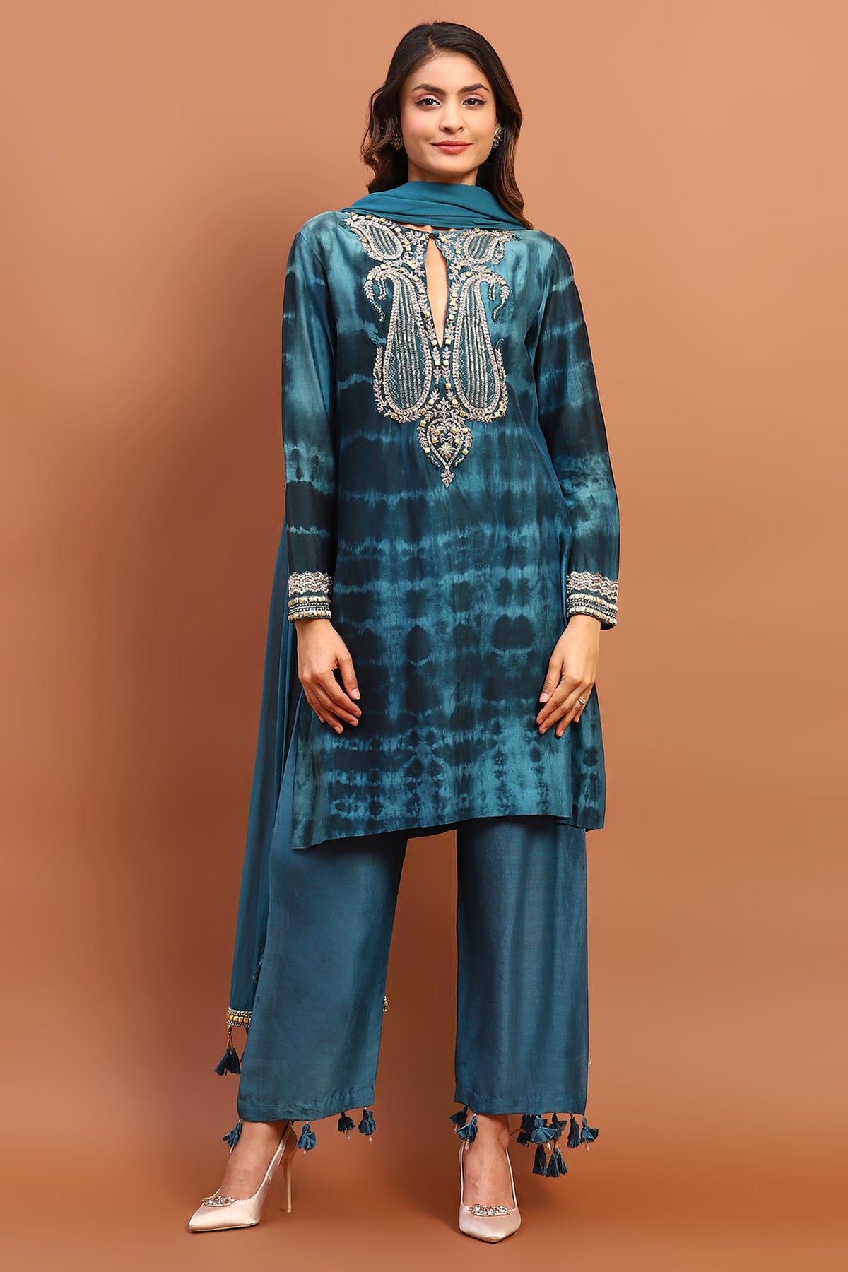 Pakistani Tye N Dye Suit Set