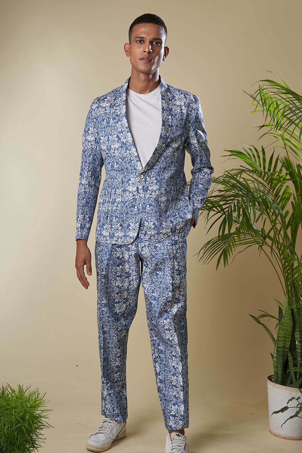Blue Printed Co-Ord Set
